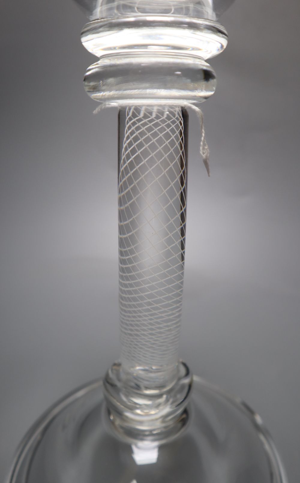 An oversize period-style wine glass by Anthony Stern, height 37cm